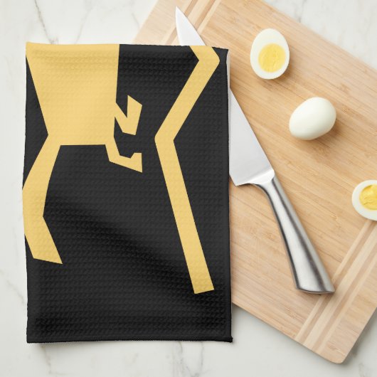 Vorfahren alter Tiere Geschirrtuch (Viertel Falte)