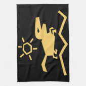 Vorfahren alter Tiere Geschirrtuch (Vertikal)