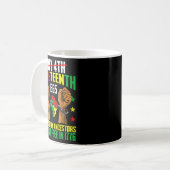 Vorfahren waren nicht 1776 juneteenth 1865 4. Juli Kaffeetasse (Vorderseite Links)