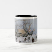 Vorfälle auf einer Handelsreise: HMS-Terror Zweifarbige Tasse (Mittel)