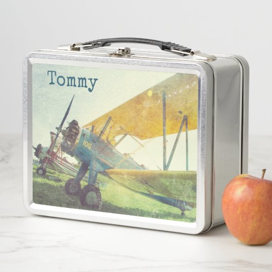 Vorflug Antiflugzeug-Flugzeuge kundenspezifisch Metall Brotdose (Beispiel)