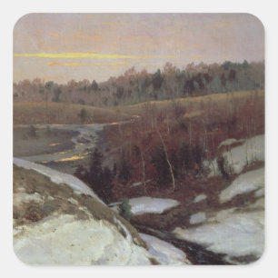 Vorfrühling, 1905 quadratischer aufkleber