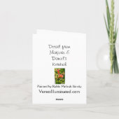 Vorfrühling-Erdbeeren Karte (Rückseite)