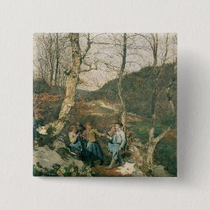 Vorfrühling im Wien-Holz Button