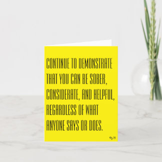 Vorführen - Notizkarte Dankeskarte