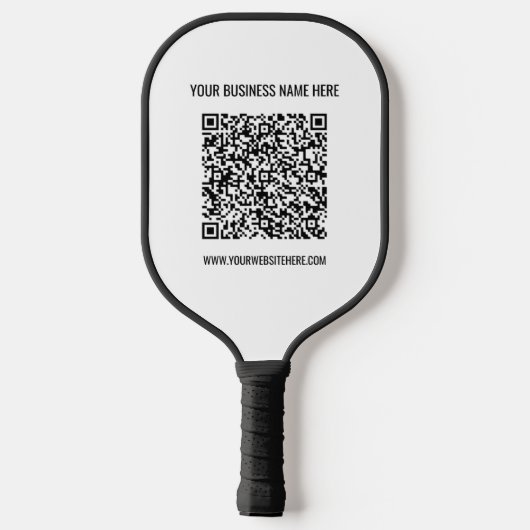 Vorgabe für benutzerdefinierten QR-Code und Vorlag Pickleball Schläger (Rückseite)