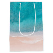 Vorgabe für den Blauen Meer am Meer Mittlere Geschenktüte (Rückseite)