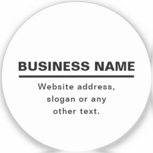 Vorgabe moderner Firmennamen   B&W Aufkleber