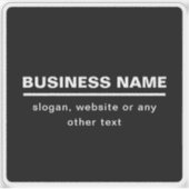 Vorgabe moderner Firmennamen | B&W Aufkleber (Vorderseite)