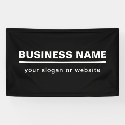 Vorgabe moderner Firmennamen | B&W Banner (Horizontal)