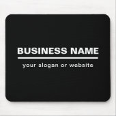 Vorgabe moderner Firmennamen | B&W Mousepad (Vorne)