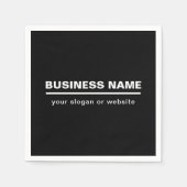 Vorgabe moderner Firmennamen | B&W Serviette (Vorderseite)