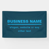 Vorgabe moderner Firmennamen | Blau Banner (Horizontal)