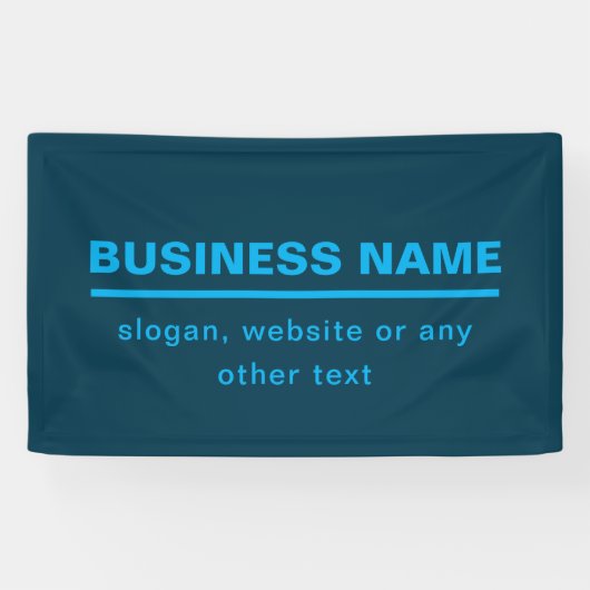 Vorgabe moderner Firmennamen | Blau Banner (Horizontal)