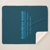 Vorgabe moderner Firmennamen | Blau Sherpadecke (Vorderseite (Horizontal))