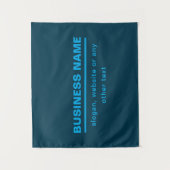 Vorgabe moderner Firmennamen | Blau Wandteppich (Vorderseite)