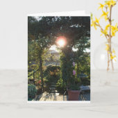 Vorgarten-Fantasie Karte (Gelbe Blume)