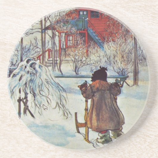 Vorgarten und Waschhaus Getränkeuntersetzer (Vorne)