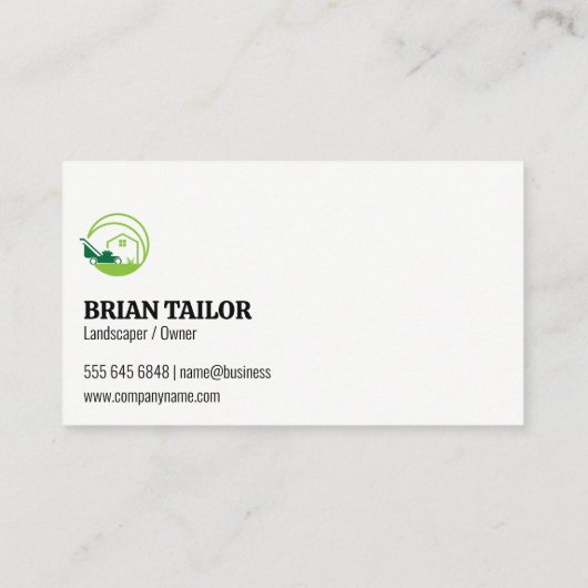 Vorgarten | Wohnsitz | Gartenlogo Visitenkarte (Rückseite)