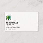 Vorgarten | Wohnsitz Visitenkarte (Rückseite)