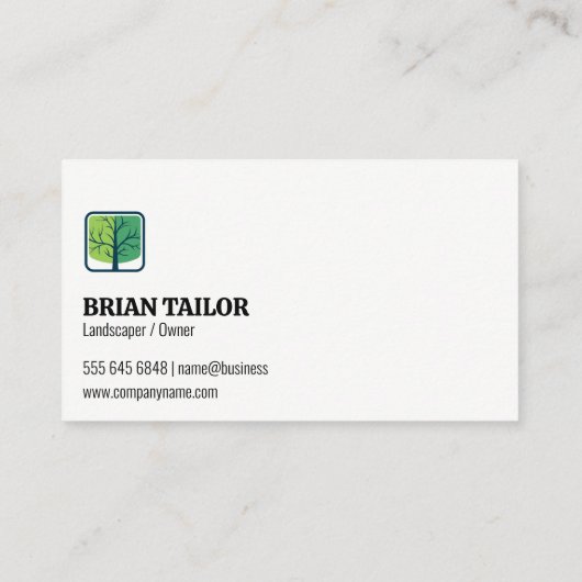 Vorgarten | Wohnsitz Visitenkarte (Rückseite)