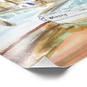 Vorgeankertes Boot Fotodruck (Ecke)