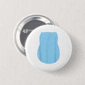Vorgeben Alien Dog Kostüm Halloween Blue Alien Dog Button (Vorne & Hinten)