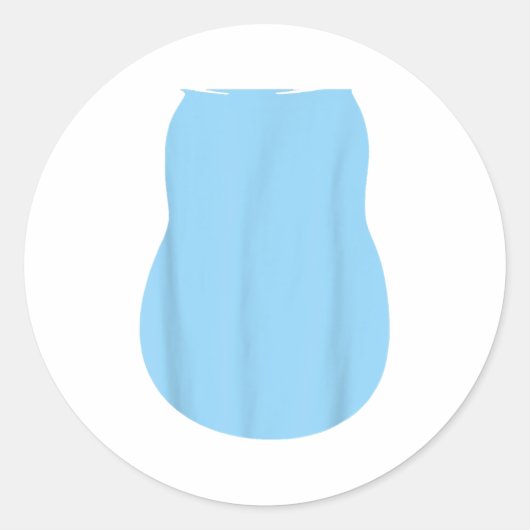 Vorgeben Alien Dog Kostüm Halloween Blue Alien Dog Runder Aufkleber (Vorderseite)