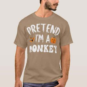 Vorgeben, ich sei ein Monkey Halloween Kostüm Männ T-Shirt