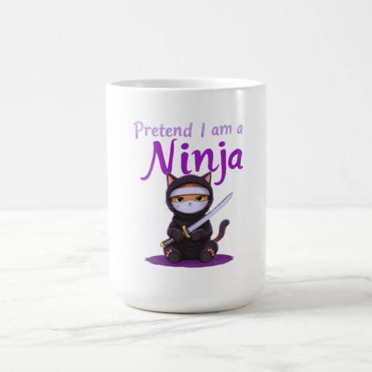 Vorgeben, ich sei ein Ninja - Funny Halloween-Kost Kaffeetasse (Mittel)