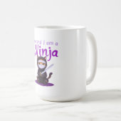 Vorgeben, ich sei ein Ninja - Funny Halloween-Kost Kaffeetasse (VorderseiteRechts)