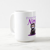 Vorgeben, ich sei ein Ninja - Funny Halloween-Kost Kaffeetasse (Vorderseite Links)