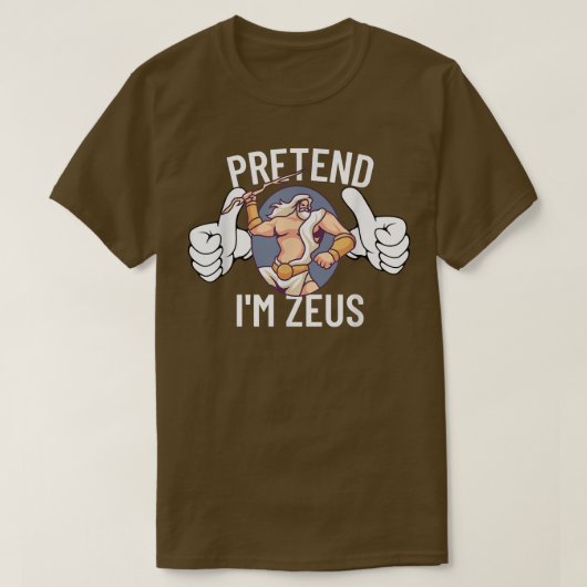 Vorgeben im Zeus Halloween Kostüm Medusa Griechisc T-Shirt (Design vorne)