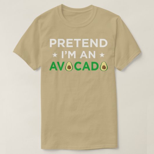 Vorgeben Ix27m Ein Avocado lustige niedliche Hallo T-Shirt (Design vorne)