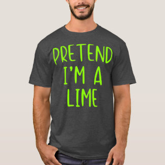 Vorgeben, Limone Kostüme Halloween Lazy Easy T-Shirt