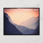 Vorgebirge des Everest, Himalaya-Pfad - Nepal Postkarte (Vorderseite)