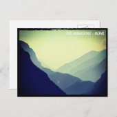 Vorgebirge des Everest, Himalaya-Pfad - Nepal Postkarte (Vorne/Hinten)