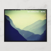 Vorgebirge des Everest, Himalaya-Pfad - Nepal Postkarte (Vorderseite)