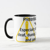 Vorgebliche Leute sind "lustig!"   Tasse (Links)