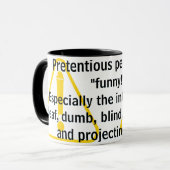 Vorgebliche Leute sind "lustig!"   Tasse (Vorderseite Links)