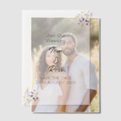 Vorgefaltete Vellum-Jacken, personalisiert, für Pergament Einladungen (Versatz (Ehepaar))