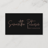 Vorgefertigte Logo-Fotografie minimale Typografie Visitenkarte (Vorderseite)