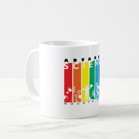 Vorgerückte Wissenschafts-Klassen-Tasse Kaffeetasse (Vorderseite Links)