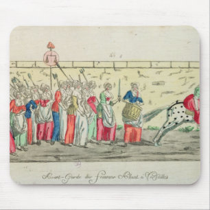 Vorgerückter Schutz der Frauen, die zu gehen Mousepad