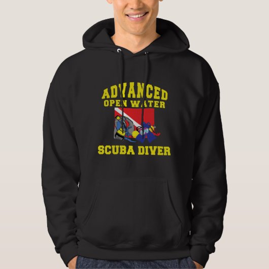 Vorgerückter Wasser-Sporttaucher Hoodie (Vorderseite)
