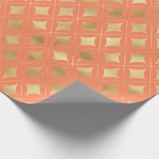 Vorgeschichte des geometrischen Musters des benutz Geschenkpapier (Ecke)