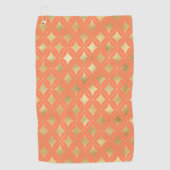 Vorgeschichte des geometrischen Musters des benutz Golfhandtuch (Vorderseite)