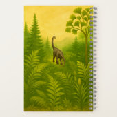 Vorgeschichtliches Dinosaurier Adventure Journal Notizblock (Rückseite)