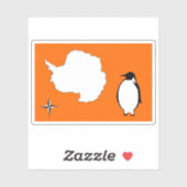 Vorgeschlagene Antarktis-Flagge (Cooper & Tucker) Aufkleber (Blatt)