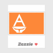 Vorgeschlagene Antarktis-Flagge (Whitney-Smith) Aufkleber (Blatt)